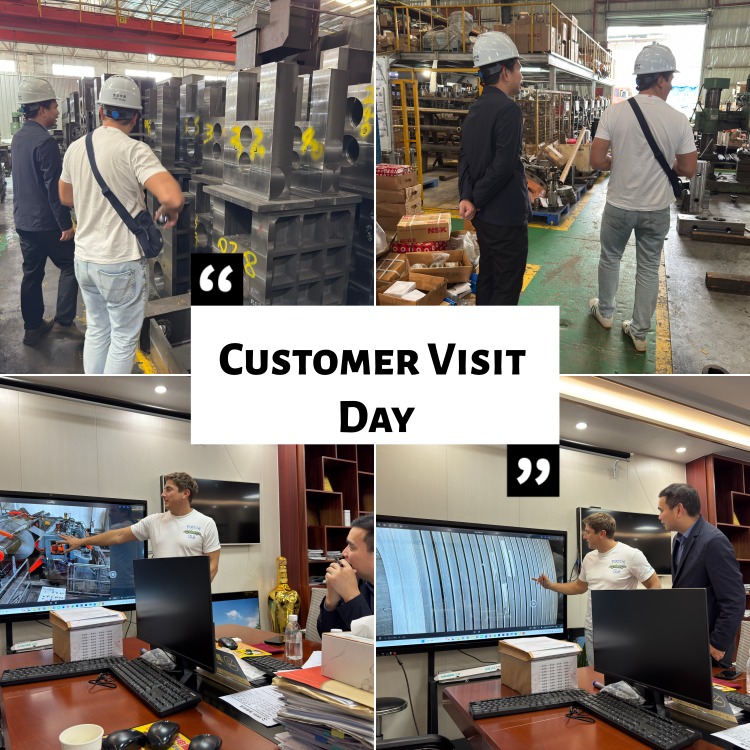 میٹل کنڈلی سلیٹنگ مشین فیکٹری میں پولینڈ کے صارفین