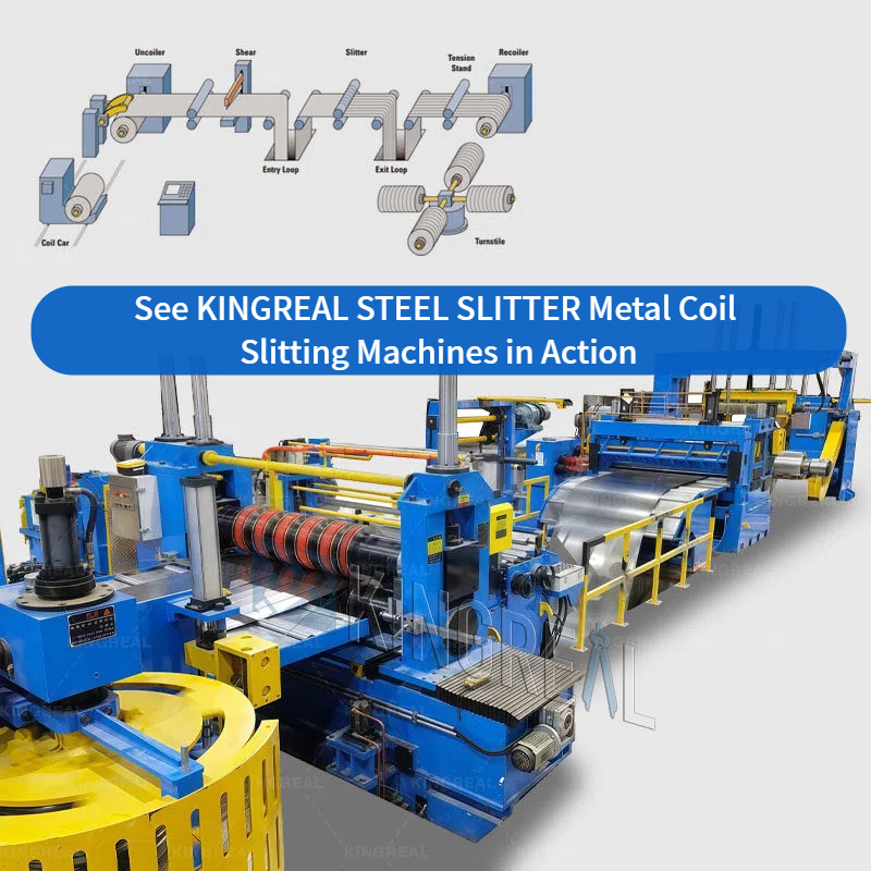 KINGREAL STEEL SLITTER میٹل کوائل سلٹنگ مشینیں ایکشن میں دیکھیں
