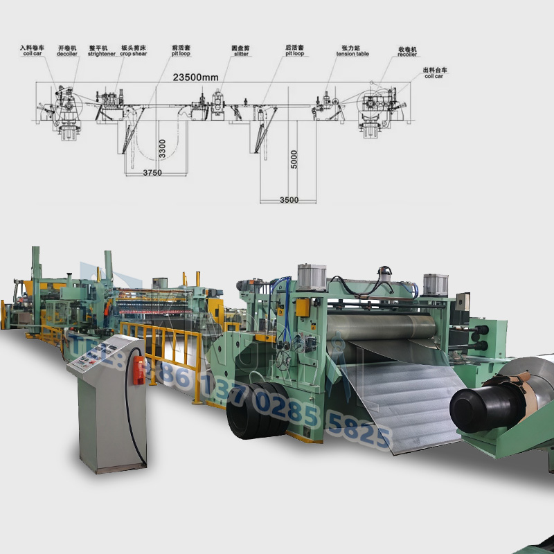 تیز رفتار اسٹیل کنڈلی سلیٹنگ مشین