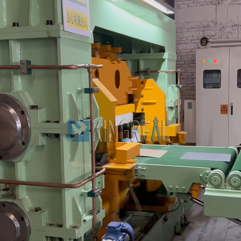 rotary shearing cut to length line